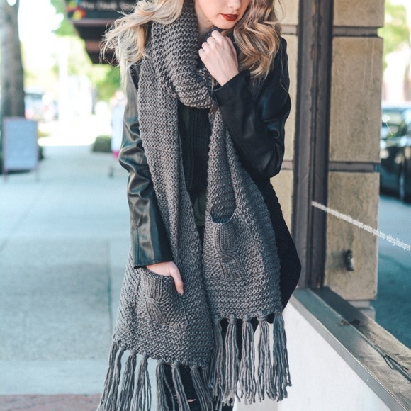 CLEARANCE‼️JUST IN Chunky Oversized Pocket - Scarf - Picture 2 of 5